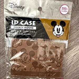 Disney Brown Mickey Mouse ID Case